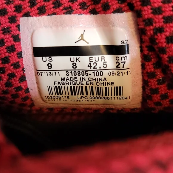 Nike Air Jordan 10 Retro Chicago Sz 9 - Picture 5 of 9